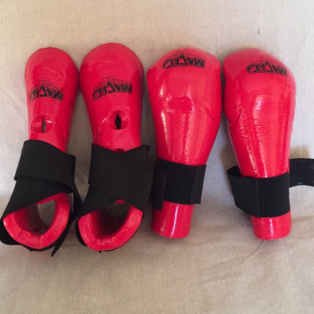 Macho martial art hand and shin pads